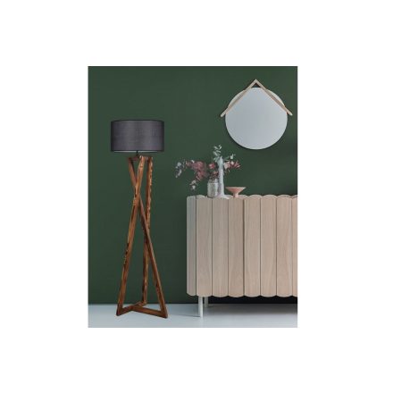 Design állólámpa Thea 166 cm barna / fekete