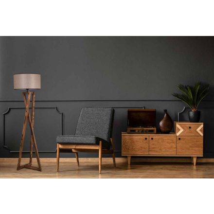 Design állólámpa Thea 166 cm barna