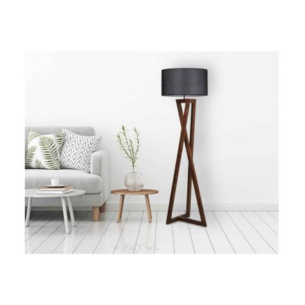 Design állólámpa Thea 166 cm fekete dió