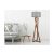 Design állólámpa Thea 166 cm szürke / barna