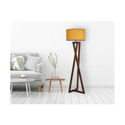 Design állólámpa Thea 166 cm mustár / dió