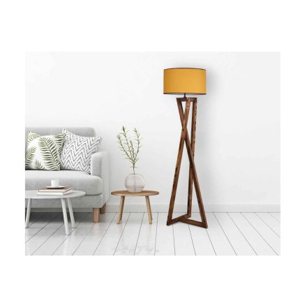Design állólámpa Thea 166 cm mustár / barna