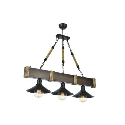 Design csillár Gayora II 70 cm fekete dió
