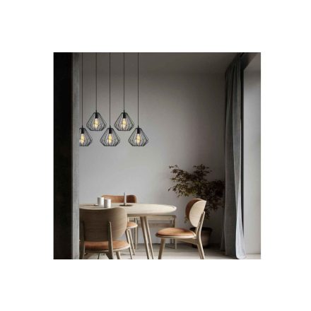 Design csillár Saloso 93 cm fekete
