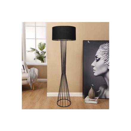 Design állólámpa Fellini 155 cm fekete