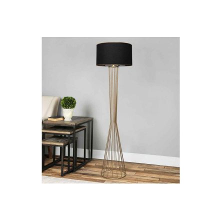 Design állólámpa Fellini 155 cm fekete / arany