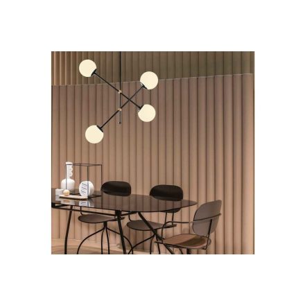Design csillár Barkley 40-80 cm fekete