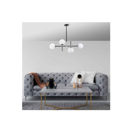 Design csillár Dapper 108 cm fekete