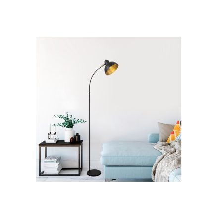 Design állólámpa Vasso 162 cm fekete