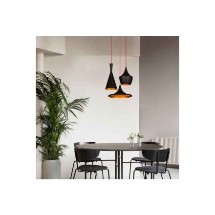 Design csillár Lalita 51 cm fekete / arany