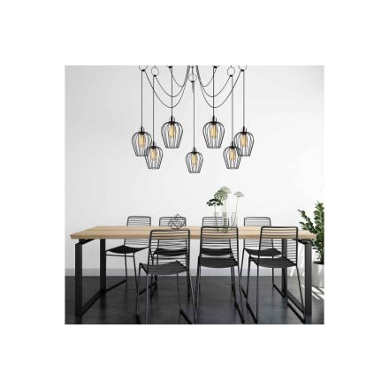 Design csillár Tamasine 160 cm fekete