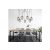 Design csillár Tamasine 160 cm fekete