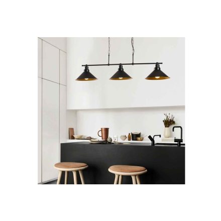 Design csillár Saidah 108 cm fekete