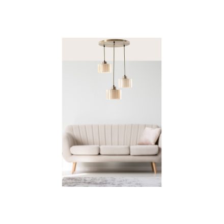 Design csillár Vashti 30 cm réz