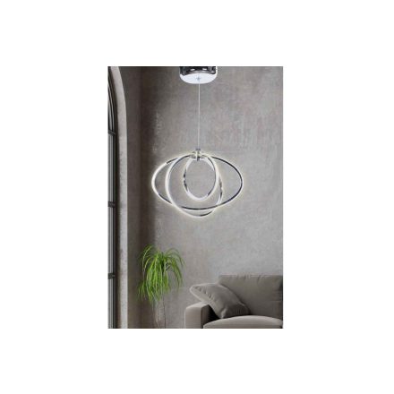 Design csillár Calico 50 cm ezüst