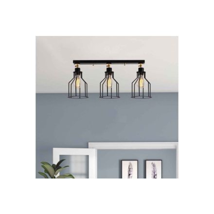 Design csillár Halleli 72 cm fekete
