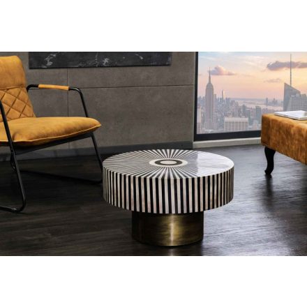 Design dohányzóasztal Ilissa 60 cm arany