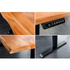 Állítható magasságú íróasztal Massive 140 cm akác