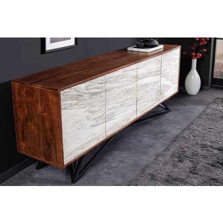 Design komód Quillon II 175 cm természetes kőből