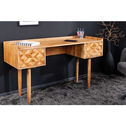 Design íróasztal Halia Honey 132 cm akác