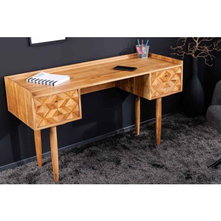 Design íróasztal Halia Honey 132 cm akác