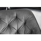 Design forgószék Kiara szürke bársony