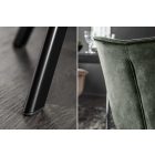 Design forgószék Kiara sötétzöld bársony