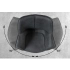 Design forgószék Kiara II antik szürke