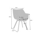 Design forgószék Kiara II antik szürke