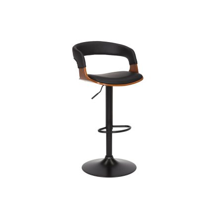 Design forgó bárszék Uriela dió / fekete