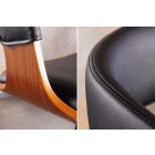 Design forgó bárszék Uriela dió / fekete