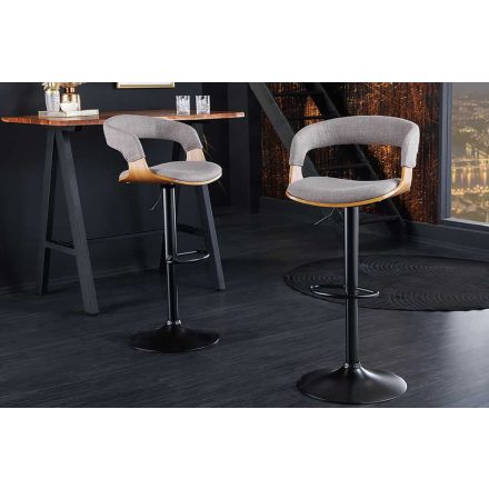 Design forgó bárszék Uriela kőris / szürke