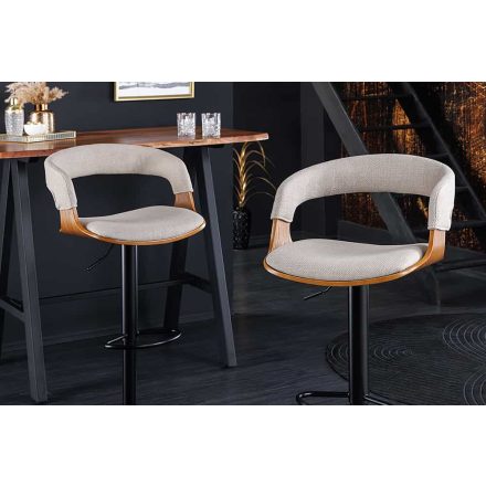 Design forgó bárszék Uriela kőris / bézs