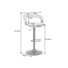 Design forgó bárszék Uriela kőris / bézs