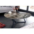 Kerámia dohányzóasztal Paquita 90 cm taupe márvány