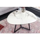 Kerámia dohányzóasztal Paquita 70 cm fehér márvány