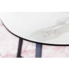 Kerámia dohányzóasztal Paquita 70 cm fehér márvány