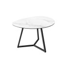 Kerámia dohányzóasztal Paquita 70 cm fehér márvány