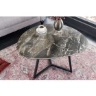 Kerámia dohányzóasztal Paquita 70 cm taupe márvány