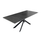 Meghosszabbítható étkezőasztal Halia 160-200 cm márvány antracit