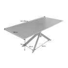 Meghosszabbítható étkezőasztal Halia 160-200 cm márvány antracit