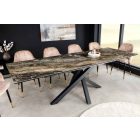 Meghosszabbítható étkezőasztal Paquita 180-220-260 cm taupe márvány