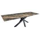 Meghosszabbítható étkezőasztal Paquita 180-220-260 cm taupe márvány