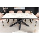 Meghosszabbítható étkezőasztal Paquita 180-220-260 cm fehér márvány