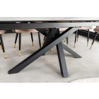 Meghosszabbítható étkezőasztal Paquita 180-220-260 cm fehér márvány