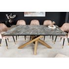 Meghosszabbítható étkezőasztal Paquita 180-220-260 cm szürke márvány