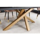 Meghosszabbítható étkezőasztal Paquita 180-220-260 cm szürke márvány