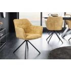 Design forgószék Rahiq mustársárga