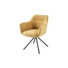 Design forgószék Rahiq mustársárga