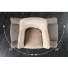 Design forgószék Rahiq pezsgő